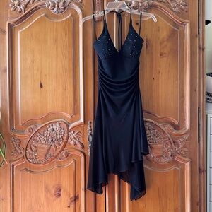 Taboo Black Asymmetrical Dress